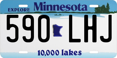 MN license plate 590LHJ