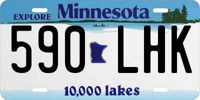 MN license plate 590LHK