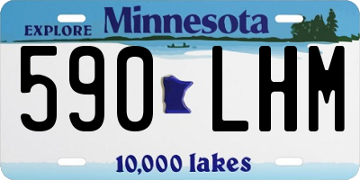 MN license plate 590LHM