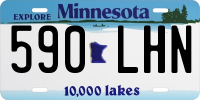 MN license plate 590LHN