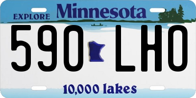MN license plate 590LHO