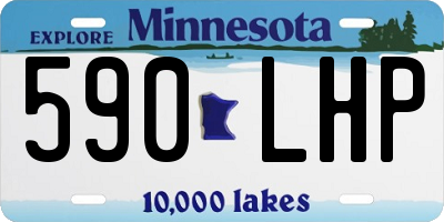 MN license plate 590LHP