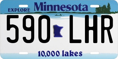 MN license plate 590LHR