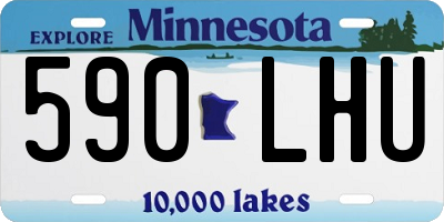 MN license plate 590LHU