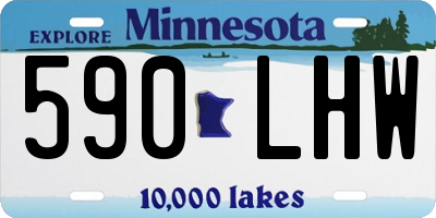 MN license plate 590LHW