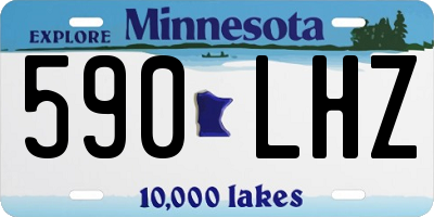 MN license plate 590LHZ