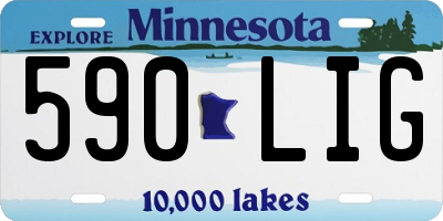 MN license plate 590LIG