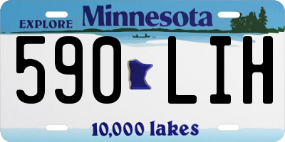MN license plate 590LIH