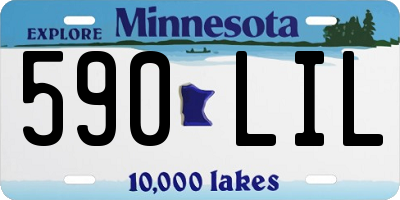 MN license plate 590LIL