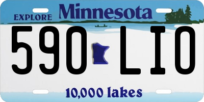 MN license plate 590LIO
