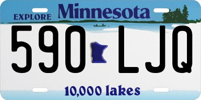 MN license plate 590LJQ