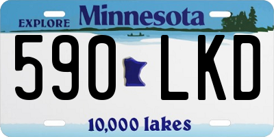 MN license plate 590LKD