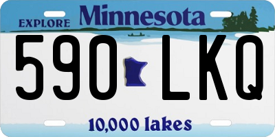 MN license plate 590LKQ