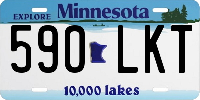 MN license plate 590LKT