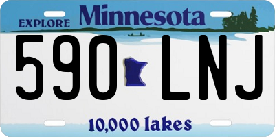 MN license plate 590LNJ
