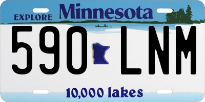MN license plate 590LNM