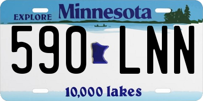 MN license plate 590LNN