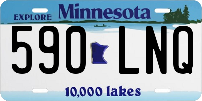 MN license plate 590LNQ
