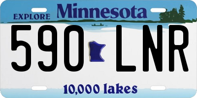 MN license plate 590LNR