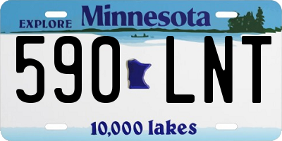 MN license plate 590LNT