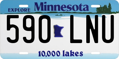 MN license plate 590LNU