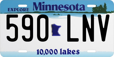 MN license plate 590LNV