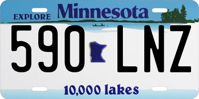 MN license plate 590LNZ
