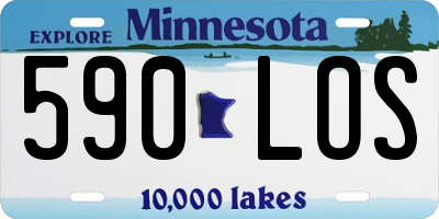 MN license plate 590LOS