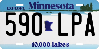 MN license plate 590LPA
