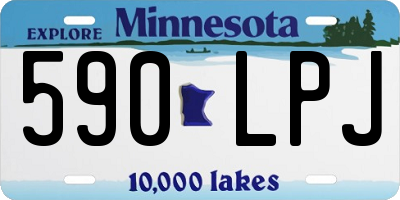 MN license plate 590LPJ