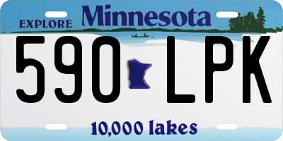 MN license plate 590LPK