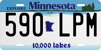 MN license plate 590LPM