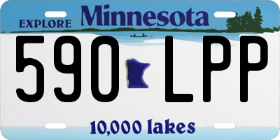 MN license plate 590LPP