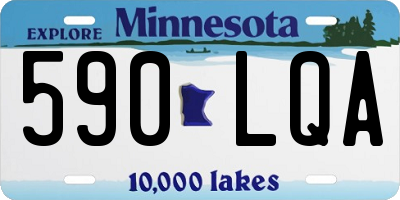 MN license plate 590LQA