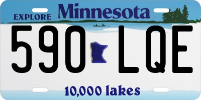 MN license plate 590LQE