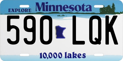 MN license plate 590LQK