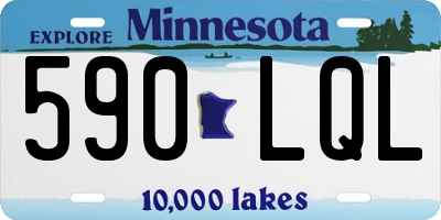 MN license plate 590LQL