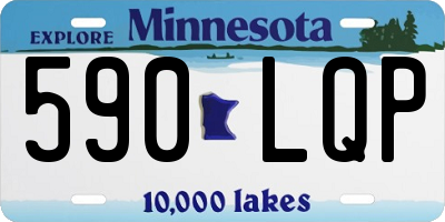 MN license plate 590LQP