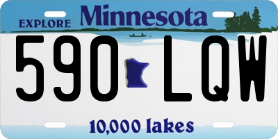MN license plate 590LQW
