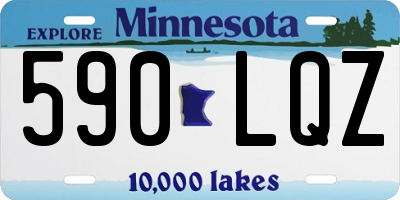 MN license plate 590LQZ