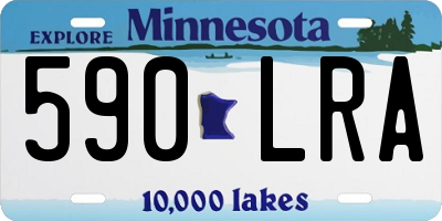 MN license plate 590LRA