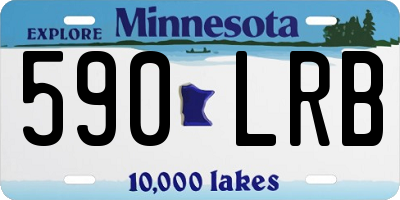 MN license plate 590LRB