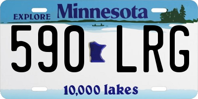MN license plate 590LRG