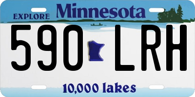 MN license plate 590LRH