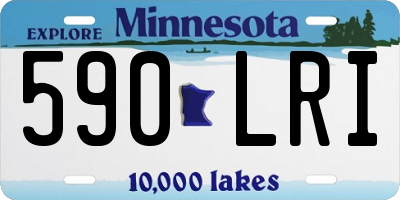 MN license plate 590LRI