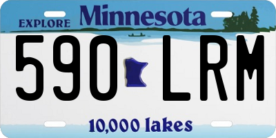 MN license plate 590LRM