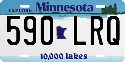 MN license plate 590LRQ