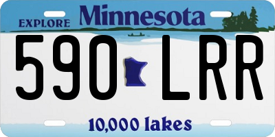 MN license plate 590LRR