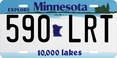 MN license plate 590LRT