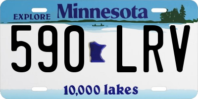 MN license plate 590LRV